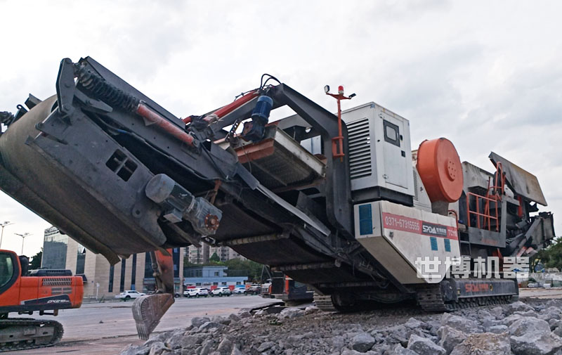 履带式建筑垃圾破碎站 履带式建筑垃圾破碎站