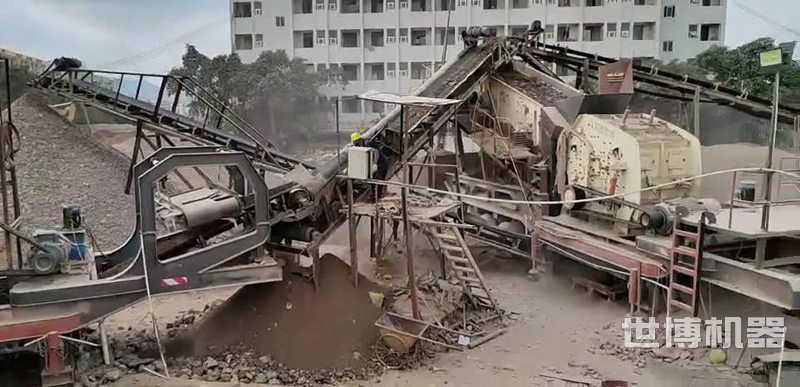 建筑垃圾破碎现场 建筑垃圾破碎现场
