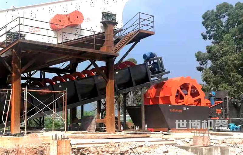 XSD3016洗砂机安装现场 XSD3016洗砂机安装现场