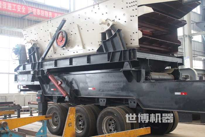轮胎移动式筛分车 轮胎移动式筛分车
